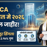 ICAI CA फायनल मे २०२६ निकालाची घोषणा: टॉपर नूर सिंगला (८३.१७% गुण) चे इन्फोग्राफिक, उत्तीर्णतेची टक्केवारी आणि सीए टोपरसह डिजिटल बॅनर.