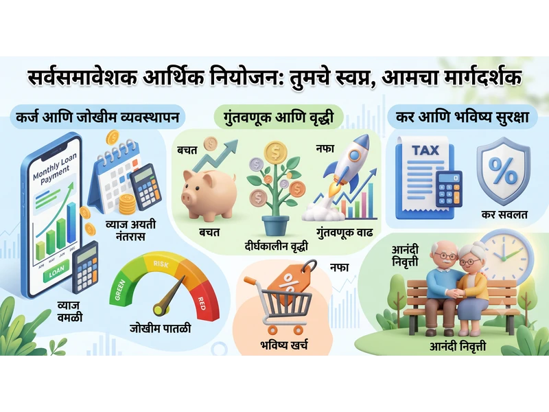 Loan EMI Calculator
Loan Interest Calculator
Debt-to-Income Calculator
Simple Interest Calculator
Compound Interest Calculator
Investment Return Calculator
Retirement Savings Calculator
GST/VAT Calculator
Income Tax Calculator
Inflation Calculator विषयी माहिती देणाऱ्या लेखाविषयी व मोफत ऑनलाइन calculator असलेल्या पोस्ट मधील आकर्षकता वाढविण्याच्या उद्देश्याने तयार चित्र