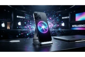 Apple WWDC 2026 Updates in Marathi: आयफोनच्या स्क्रीनवर चमकणारा नवीन Siri लोगो आणि ॲपल इंटेलिजन्स (AI) तंत्रज्ञान दर्शवणारी आधुनिक इमेज