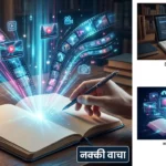 notebook llm मार्फत नवीन सुविधा वीडियो ओवरव्यू बद्दल माहिती देणाऱ्या लेखावरील आकर्षक पण काल्पनिक चित्र